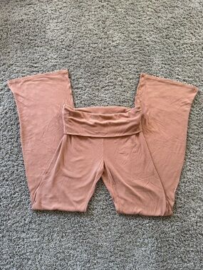 SKIMS Flared Fold-over Ribbed Lounge Pants